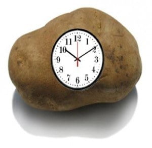 a potato clock