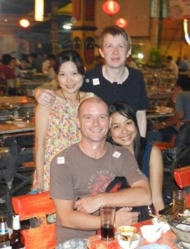 Sean Healy with teachers